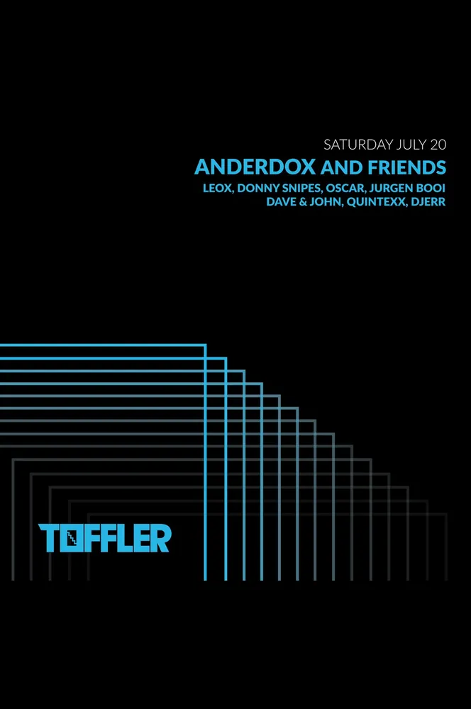 Flyer: Anderdox and Friends, Toffler, Rotterdam