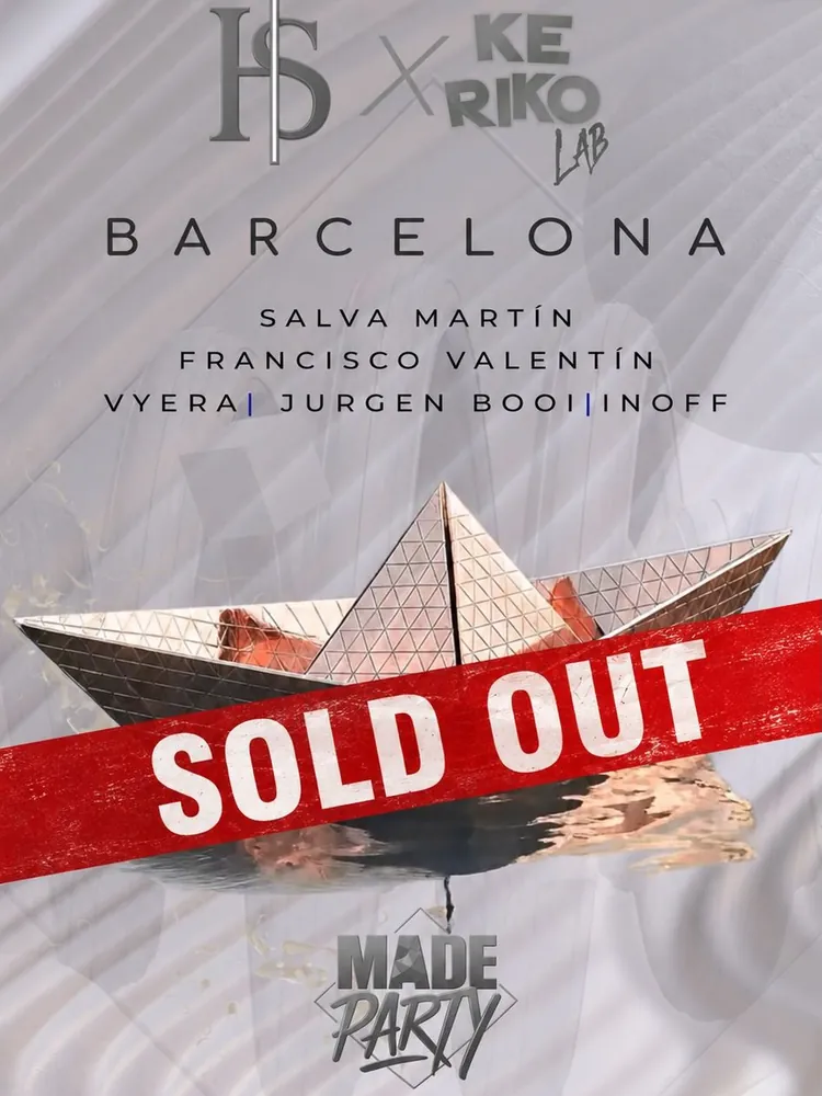 Flyer: HS × KE RIKO Lab, Made Party · Barcelona